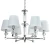 Lampa wisząca abażur DOHA P06285NI-WH - Cosmo Light